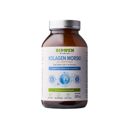 Kolagen morski typu I i III z dzikiego dorsza Biowen - proszek - 225 g